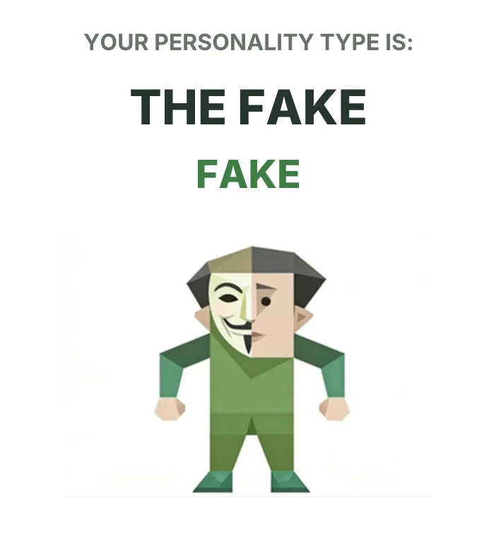 FAKE The Fake SBTI personality type