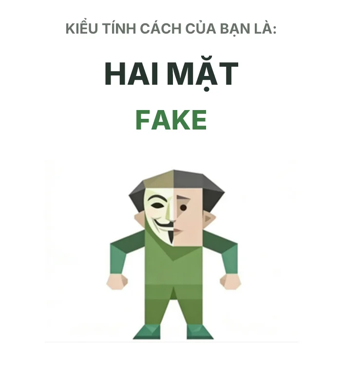 FAKE Kẻ Đeo Mặt Nạ SBTI personality type