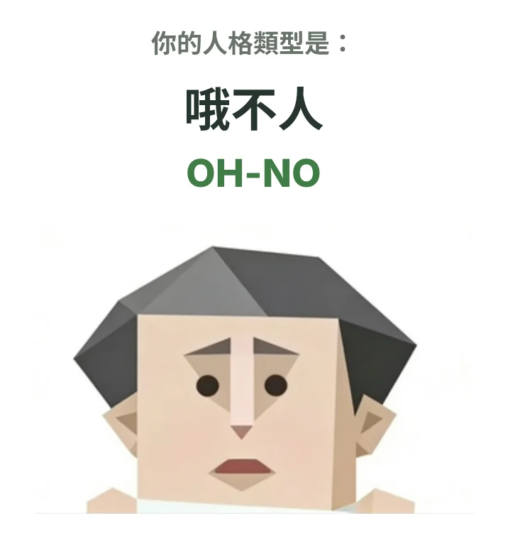 OH-NO 哦不人 SBTI personality type